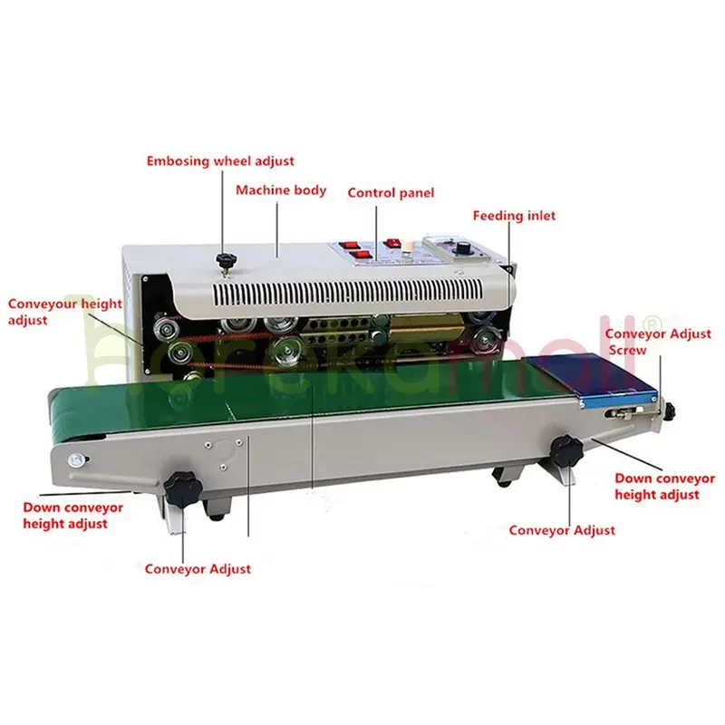 Continuous Band Sealer Mesin Segel Plastik FR-800PH HEAVYPACK - 2303