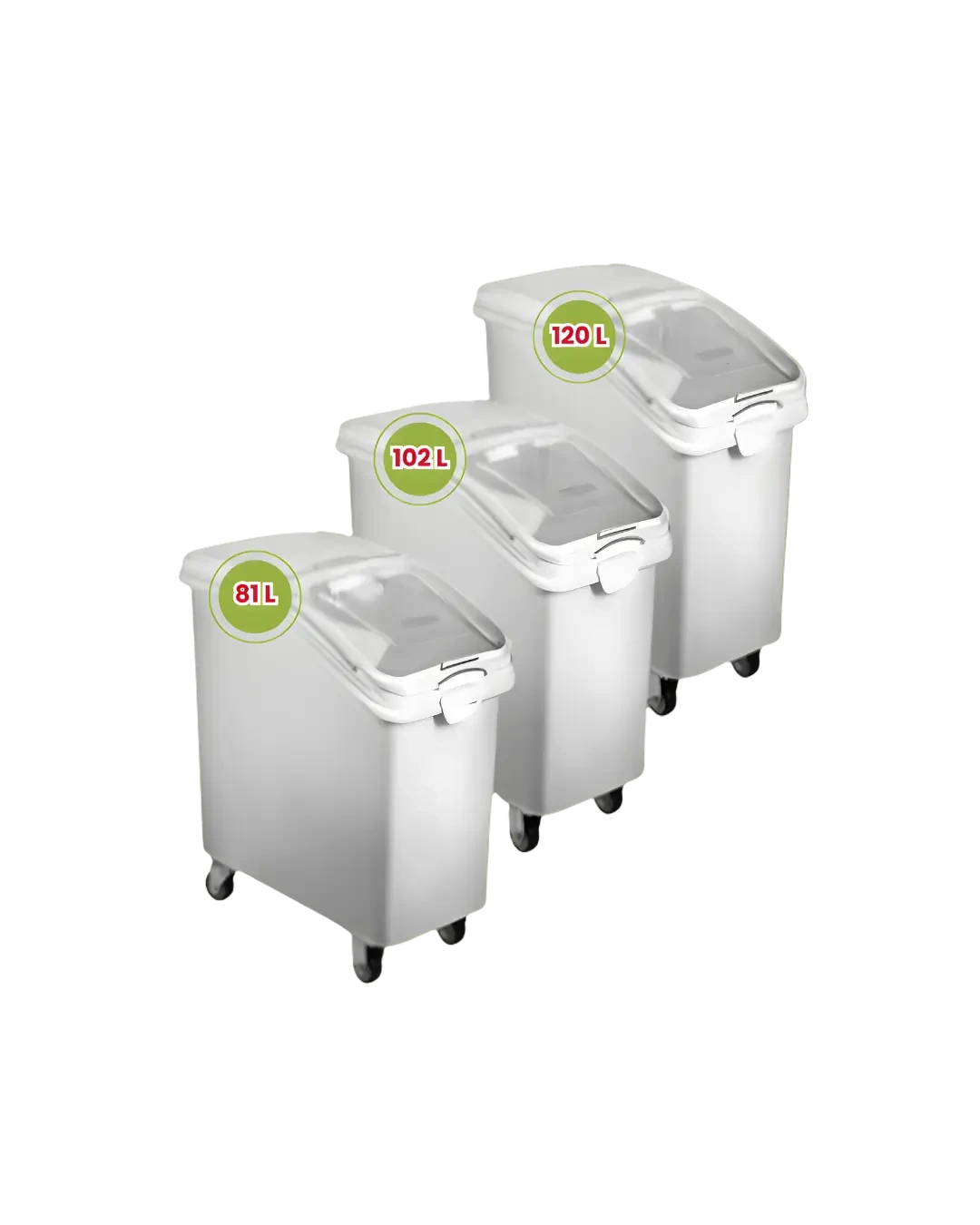 Ingredient Bin 102L Container Beras Gula Skala Usaha Food Storage | Mutu ISB-102L - 3821
