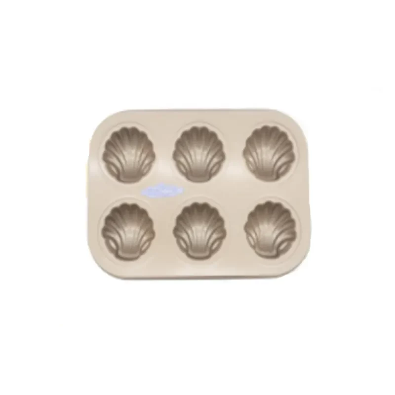 Loyang Donut 6 Polos Gold / Reguler Donut Cake Pan (6 Sides) Gold MCP-6SD - 2377