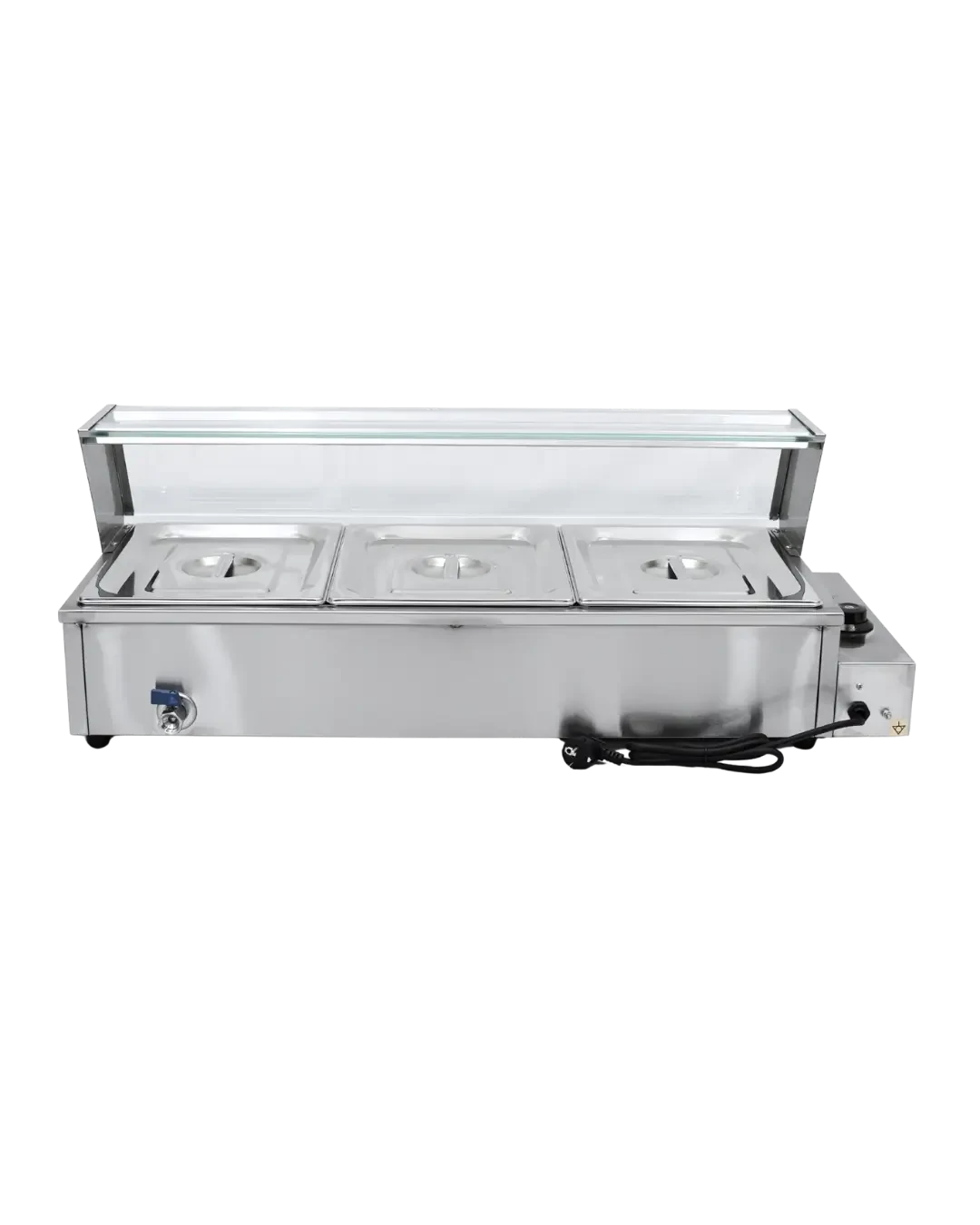 Pemanas Makanan Elektrik Bain Marie 3 Pan Stainless | Mutu EBM-3 - 5069