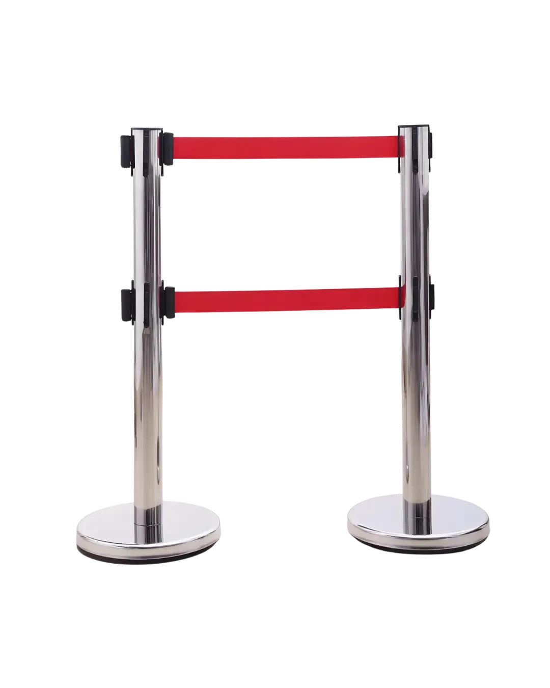 Queue Stand Stainless Black Tiang Antrian Pembatas Area Event Lobby | Mutu SQS-936AB - 3897