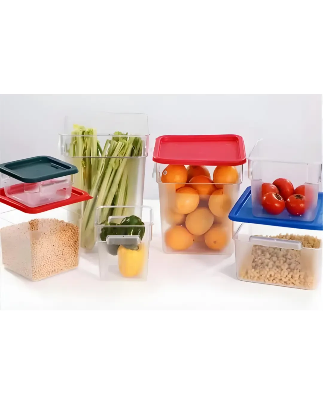 Square Food Containers 2L Transparan Wadah Makanan Serbaguna | Mutu SFC-2PC - 3082