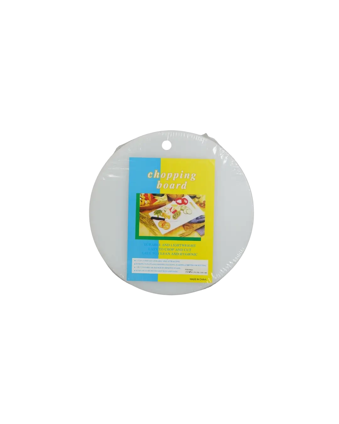 Talenan Plastik Lingkaran Putih D35cm 2cm Cutting Board Area Persiapan | Mutu PCB-R3520WH - 3502