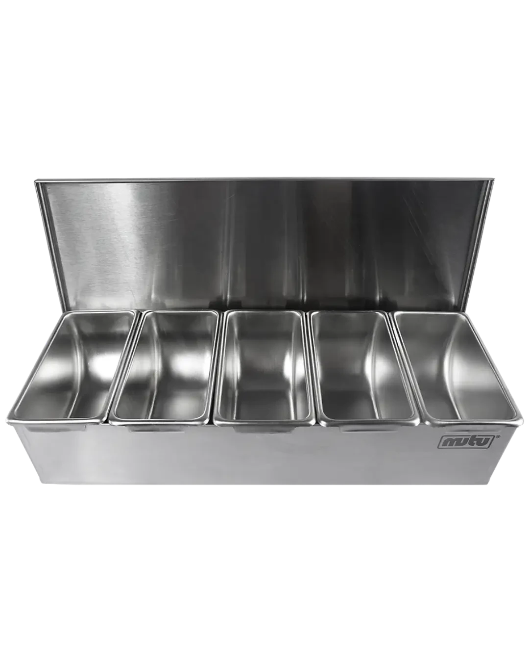 Topping Tray Stainless Meja Restoran Condiment Holder Tempat Bumbu | Mutu CMH-5S - 4513