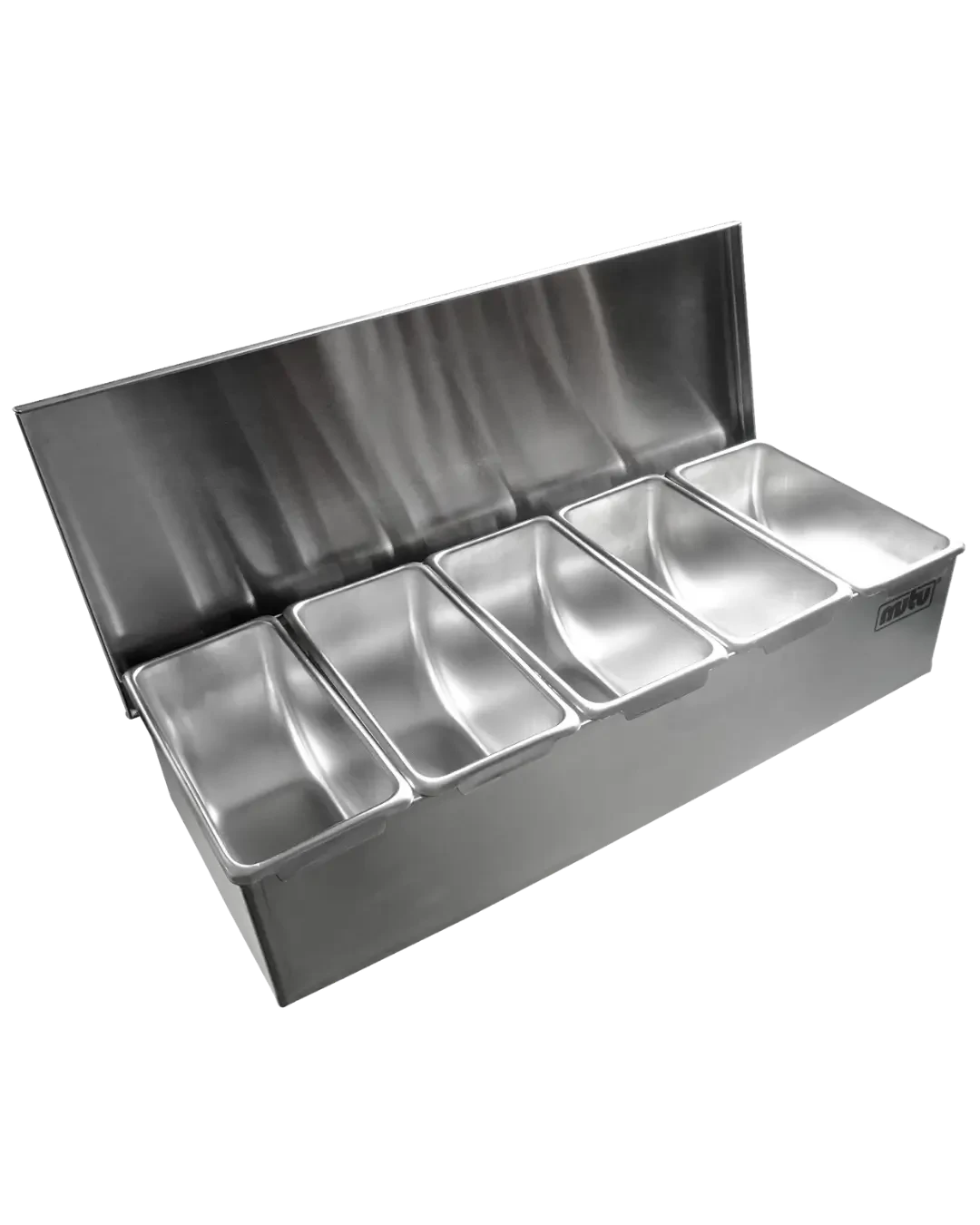 Topping Tray Stainless Meja Restoran Condiment Holder Tempat Bumbu | Mutu CMH-5S - 4514