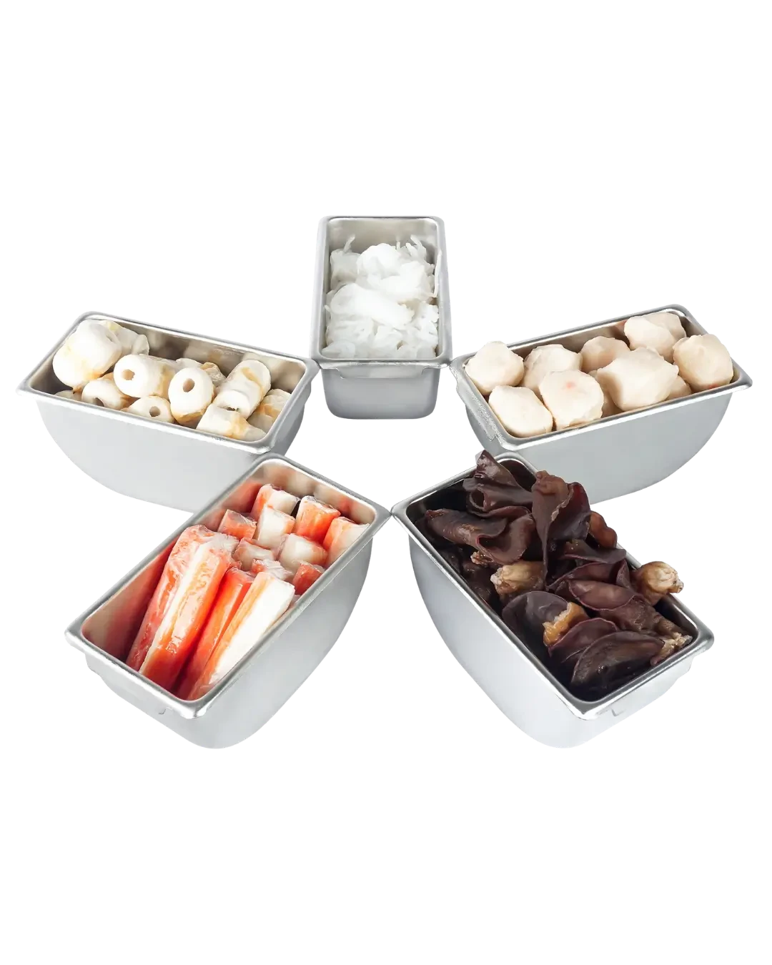 Topping Tray Stainless Meja Restoran Condiment Holder Tempat Bumbu | Mutu CMH-5S - 4517