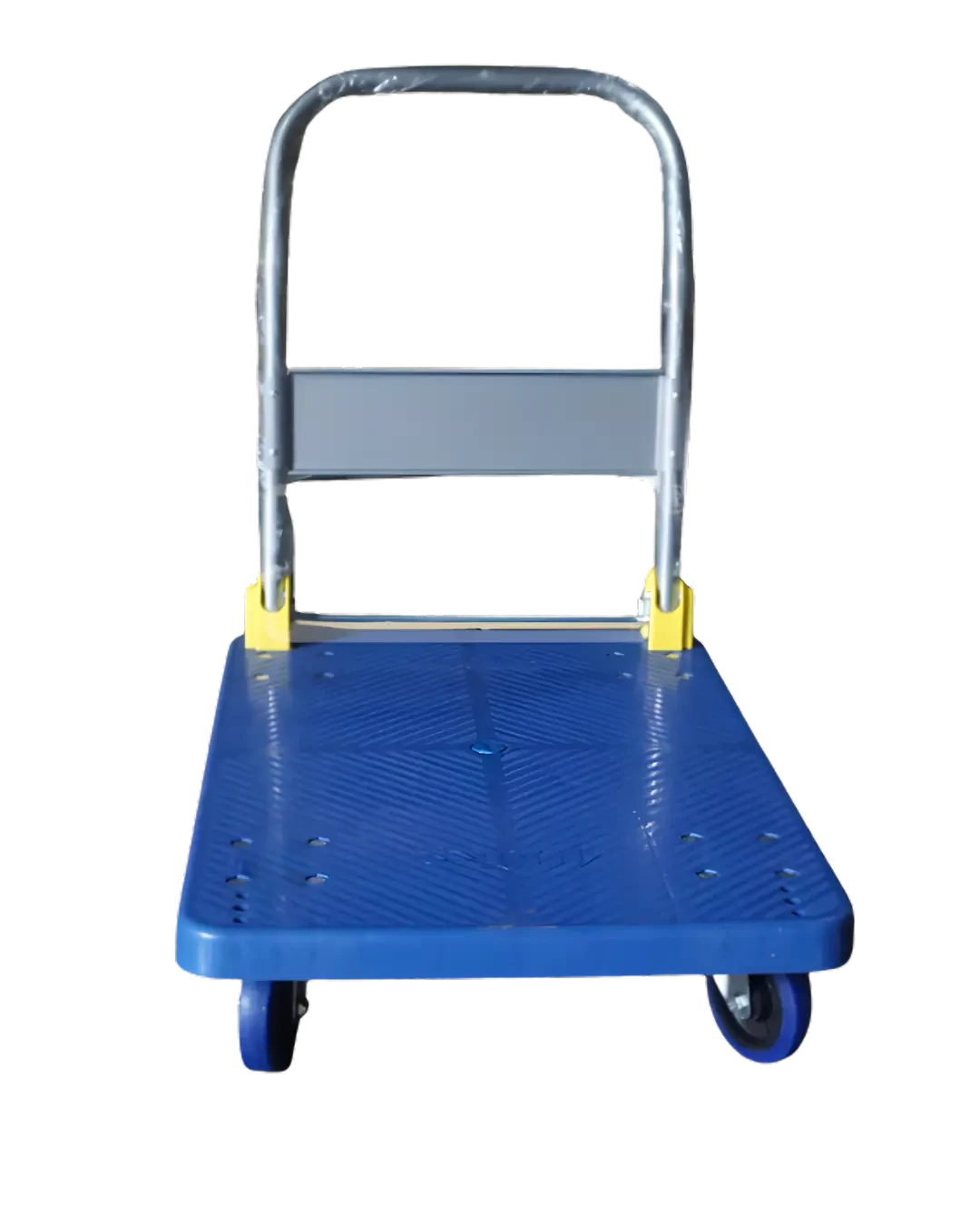 Troli Plastik Gudang Heavy Duty Biru Platform Trolley Warehouse | Mutu FPT-400B - 4194